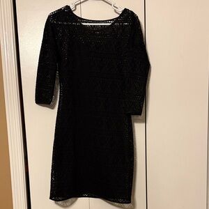 Express Black Lace Dress